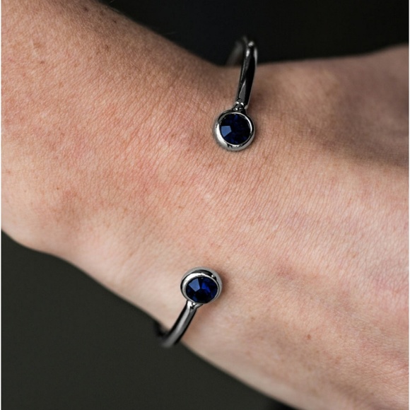 Blue Bracelet - SHINE All Shine Gem Skinny Cuff - Picture 2 of 2